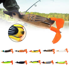 Laden Sie das Bild in den Galerie-Viewer, Gummiköder mit doppeltem Propeller für Enten