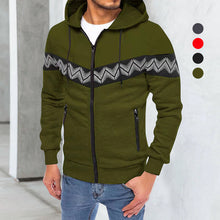 Laden Sie das Bild in den Galerie-Viewer, Lässiger Kapuzenpullover mit Reißverschluss für Herren
