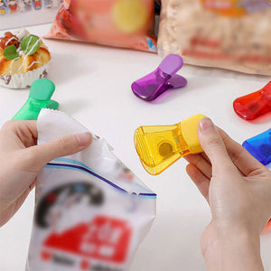 Bunte magnetische Lebensmittelverschlussklammern (6 Stück/Satz)