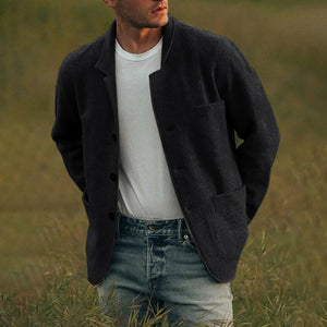 Einfarbige Freizeitjacke für Herren