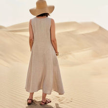 Laden Sie das Bild in den Galerie-Viewer, Lockeres ärmelloses Kleid für Frauen