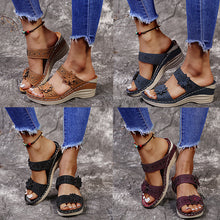 Laden Sie das Bild in den Galerie-Viewer, Blumen Sommersandalen für Damen