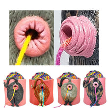 Laden Sie das Bild in den Galerie-Viewer, Katze Hintern Wollaufbewahrungsornament