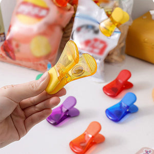 Bunte magnetische Lebensmittelverschlussklammern (6 Stück/Satz)