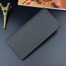 Laden Sie das Bild in den Galerie-Viewer, Herren lange modische weiche Geldbörse in Kontrastfarbe