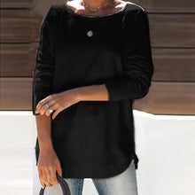 Laden Sie das Bild in den Galerie-Viewer, Minimalistisches T-Shirt mit Rundhalsausschnitt