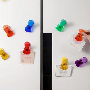 Bunte magnetische Lebensmittelverschlussklammern (6 Stück/Satz)