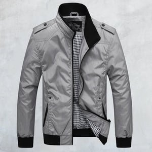 Lässige Stehkragenjacke für Herren