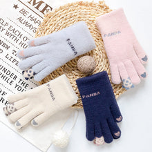Laden Sie das Bild in den Galerie-Viewer, Thermische, weiche, mit dickem Fleece gefütterte Touchscreen-Handschuhe