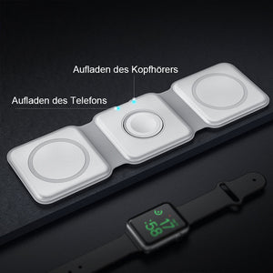 3-in-1 Faltbares Kabelloses Ladegerät