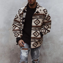 Laden Sie das Bild in den Galerie-Viewer, Reversjacke mit geometrischem Muster