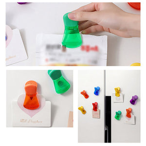 Bunte magnetische Lebensmittelverschlussklammern (6 Stück/Satz)