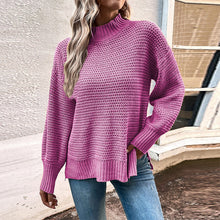 Laden Sie das Bild in den Galerie-Viewer, Geschlitzter Pullover mit Puffärmeln