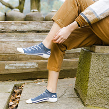 Laden Sie das Bild in den Galerie-Viewer, Atmungsaktive flache Socken aus Baumwolle mit Deodorant