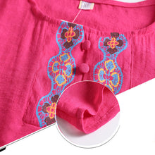 Laden Sie das Bild in den Galerie-Viewer, Zweiteiliger Sommer Baumwoll-Flachs-Freizeitanzug