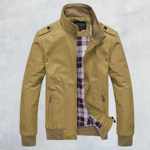 Lässige Stehkragenjacke für Herren