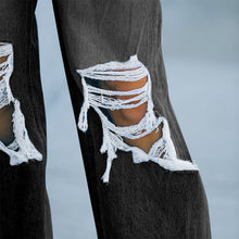 Laden Sie das Bild in den Galerie-Viewer, Damen Lässige Jeans mit weitem Bein im Herbst