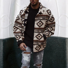 Laden Sie das Bild in den Galerie-Viewer, Reversjacke mit geometrischem Muster