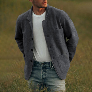 Einfarbige Freizeitjacke für Herren