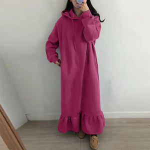 Hoodieförmiges Kleid mit Kapuzen