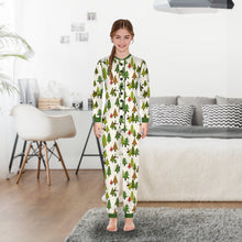 Laden Sie das Bild in den Galerie-Viewer, Grüner kleiner Weihnachtsbaum Print Familie Passender Onesie Pyjamas