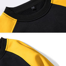 Laden Sie das Bild in den Galerie-Viewer, Kontrast-Sweatshirt mit Rundhalsausschnitt