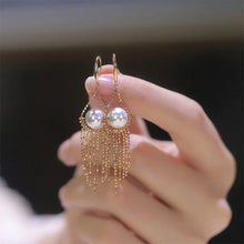 Laden Sie das Bild in den Galerie-Viewer, Perle Fransen Ohrringe