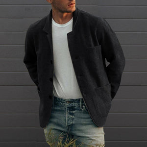 Einfarbige Freizeitjacke für Herren