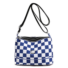 Laden Sie das Bild in den Galerie-Viewer, Exquisite vielseitige modische wasserdichte karierte Umhängetasche aus Nylon