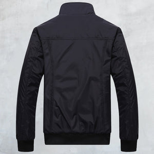 Lässige Stehkragenjacke für Herren
