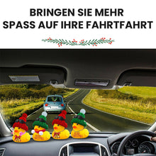 Laden Sie das Bild in den Galerie-Viewer, Weihnachten Gummiente Autodekoration