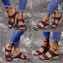 Laden Sie das Bild in den Galerie-Viewer, Blumen Sommersandalen für Damen