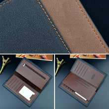 Laden Sie das Bild in den Galerie-Viewer, Herren lange modische weiche Geldbörse in Kontrastfarbe