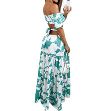 Laden Sie das Bild in den Galerie-Viewer, Langes Schulterfreies Strandkleid