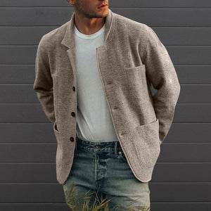 Einfarbige Freizeitjacke für Herren