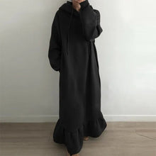 Laden Sie das Bild in den Galerie-Viewer, Hoodieförmiges Kleid mit Kapuzen