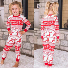 Laden Sie das Bild in den Galerie-Viewer, Roter Elch-Weihnachtsfamilien-Pyjama