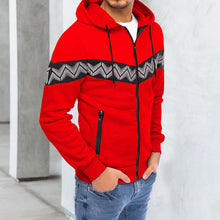 Laden Sie das Bild in den Galerie-Viewer, Lässiger Kapuzenpullover mit Reißverschluss für Herren
