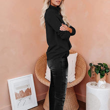 Laden Sie das Bild in den Galerie-Viewer, Einfarbiges Sweatshirt mit Reißverschluss