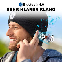 Laden Sie das Bild in den Galerie-Viewer, Bluetooth Mütze mit LED-Scheinwerfer