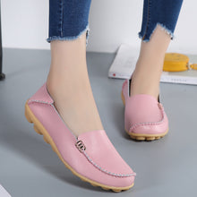 Laden Sie das Bild in den Galerie-Viewer, Einfarbige Leichte Lederschuhe Mit Weicher Sohle