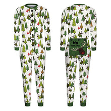 Laden Sie das Bild in den Galerie-Viewer, Grüner kleiner Weihnachtsbaum Print Familie Passender Onesie Pyjamas
