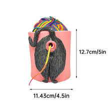 Laden Sie das Bild in den Galerie-Viewer, Katze Hintern Wollaufbewahrungsornament