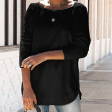 Laden Sie das Bild in den Galerie-Viewer, Minimalistisches T-Shirt mit Rundhalsausschnitt