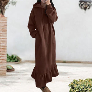Hoodieförmiges Kleid mit Kapuzen