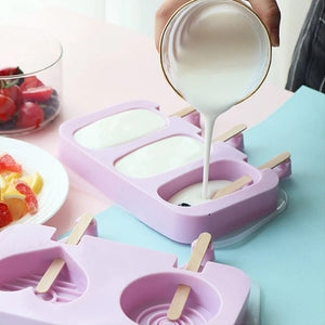 DIY hausgemachte wiederverwendbare Eis am Stiel/Backformen