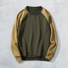 Laden Sie das Bild in den Galerie-Viewer, Kontrast-Sweatshirt mit Rundhalsausschnitt