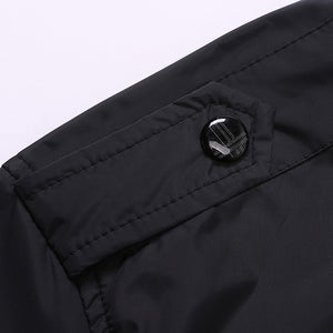 Lässige Stehkragenjacke für Herren