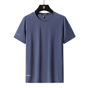 Rundhals-T-Shirt aus Eisseide