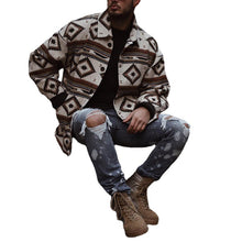 Laden Sie das Bild in den Galerie-Viewer, Reversjacke mit geometrischem Muster